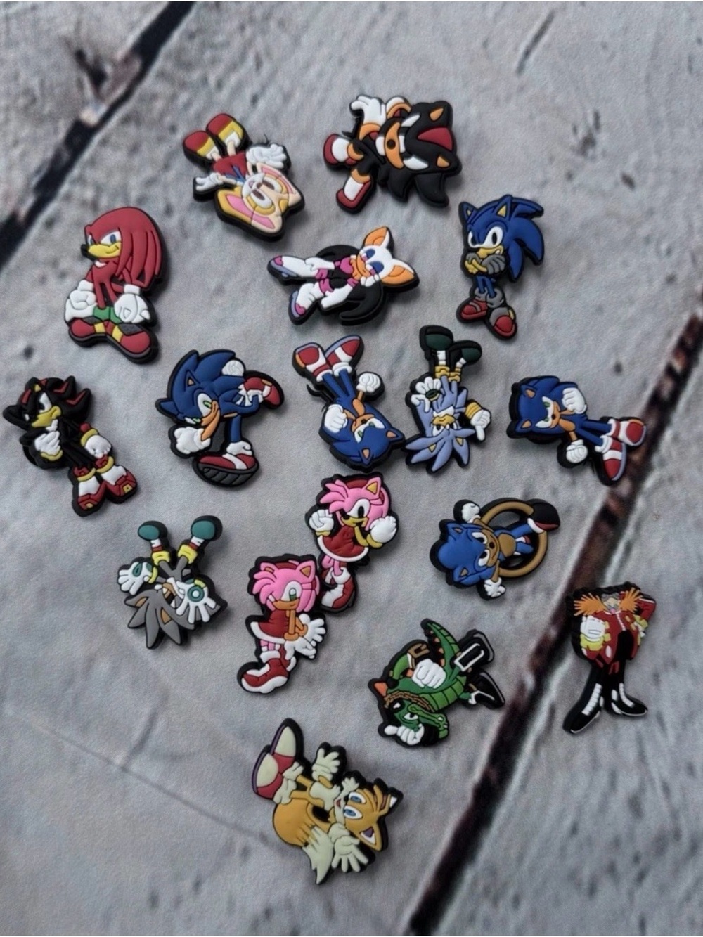 Sonic Character Kids Shoe Charms - Multi-Color Pack